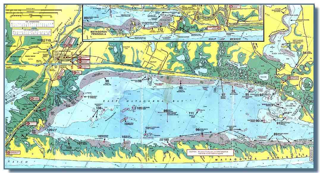 Matagorda Bay Depth Chart