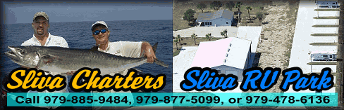 Sliva Offshore fishing and RV Camper Park at Matagorda Texas.